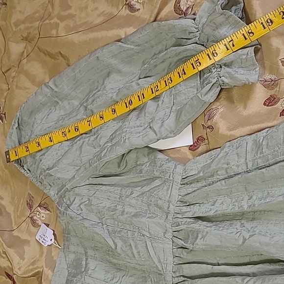 AURA midi dress green color size large - Picture 11 of 15